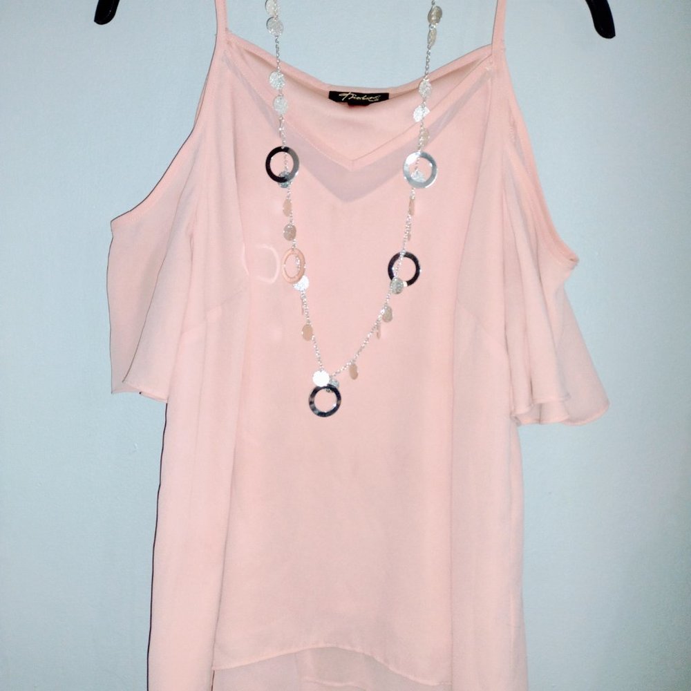 Thalia Blusa De Mujer elegante casual hombros descubiertos talla M